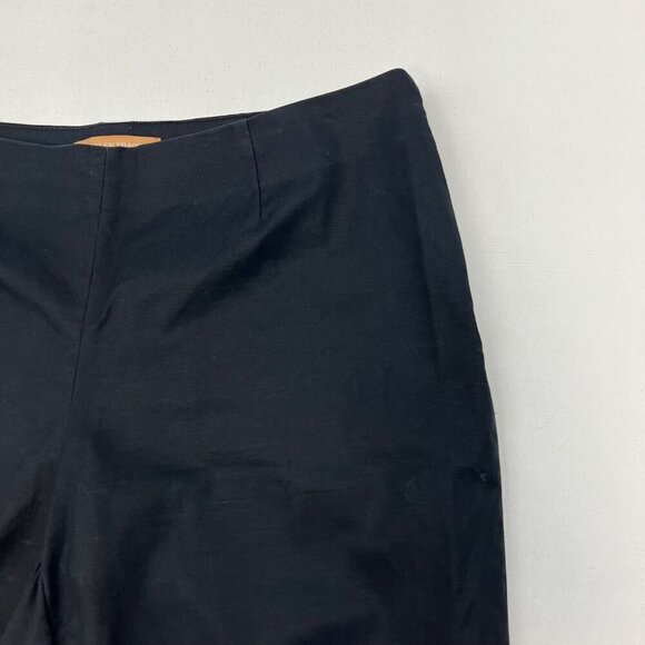 Ellen Tracy Women’s Mid Rise Flat Front Chino Pants Black Side Zipper 8 - Picture 3 of 9